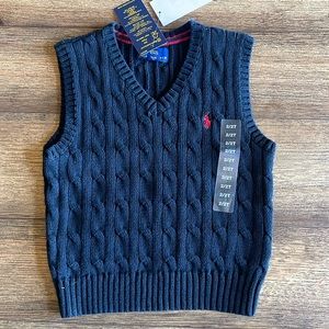 Polo Ralph Lauren 2T BLACK with tags Sweater Vest